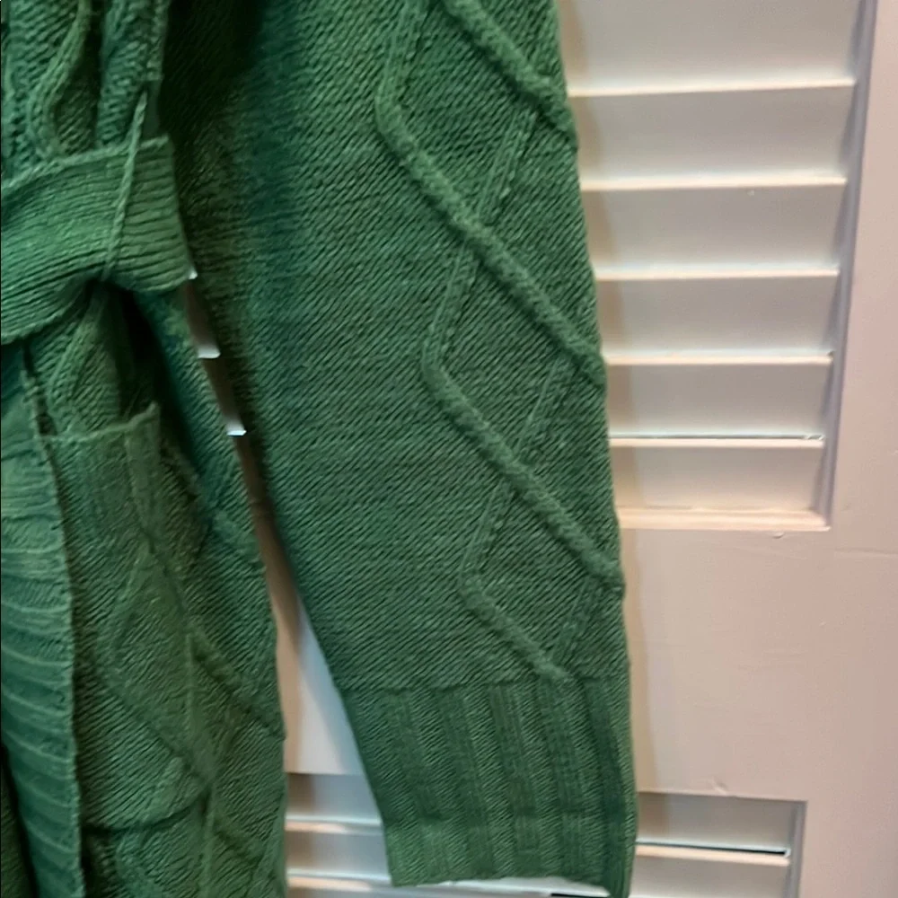 G by Giuliana Green Long Cardigan Sweater - Picture 4 of 6